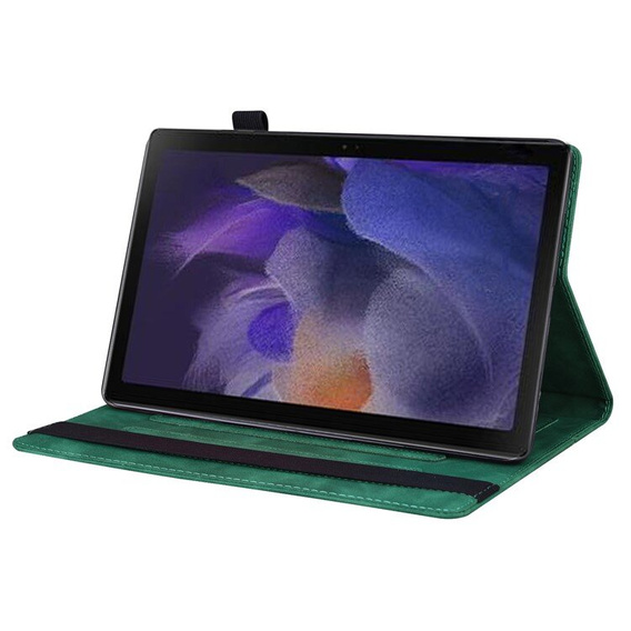 Tok Lenovo Tab M11, Classic, tolltartóval, zöld