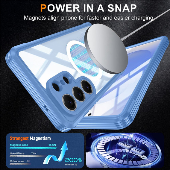 Üveges, ütésálló tok MagSafe-hez, Samsung Galaxy S26 Ultra készülékhez