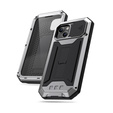 Tojás iPhone 13 Mini, R-JUST CamShield Slide, páncélozott, ezüst / fekete