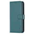 Pattintható tok a Xiaomi Redmi Note 13 Pro 4G / Xiaomi Redmi Note 14S / Xiaomi Poco M6 Pro 4G, BINFEN Wallet, zöld