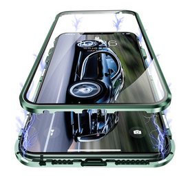 Tok iPhone 12 Mini, Magnetic Dual Glass, zöld