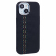 Tok iPhone 14, Carbon Fiber MagSafe, fekete