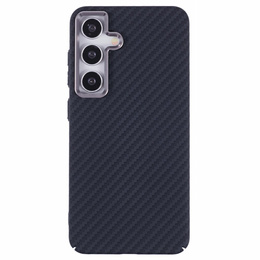 Tok Samsung Galaxy S25, Carbon Fiber MagSafe, fekete