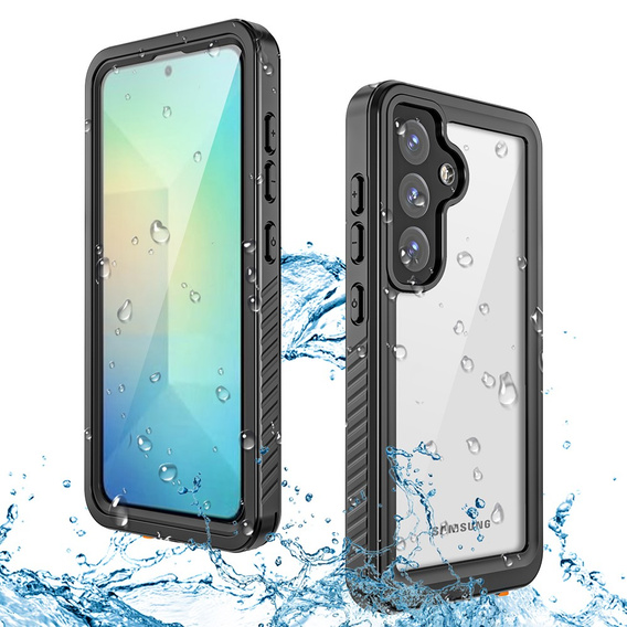 IP68 vízálló tok a Samsung Galaxy S25, fekete