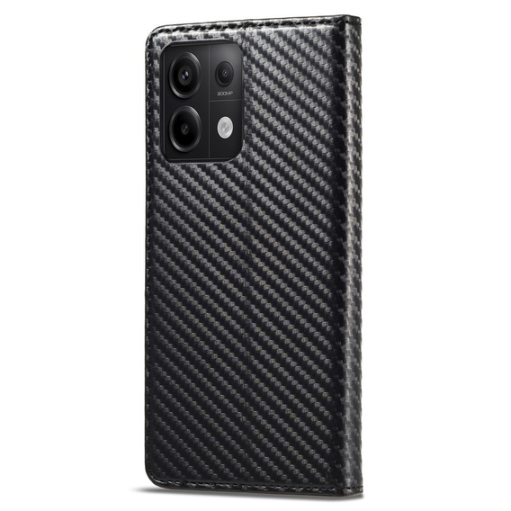 Pattintható tok a Xiaomi Redmi Note 13 Pro 5G, Carbon LC.IMEEKE, fekete