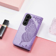 Pattintható tok a Infinix Hot 50 4G, Butterfly, lila