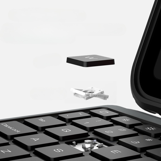 Tok + billentyűzet iPad 10.9 2022, NILLKIN Bumper Pen Slot, fekete
