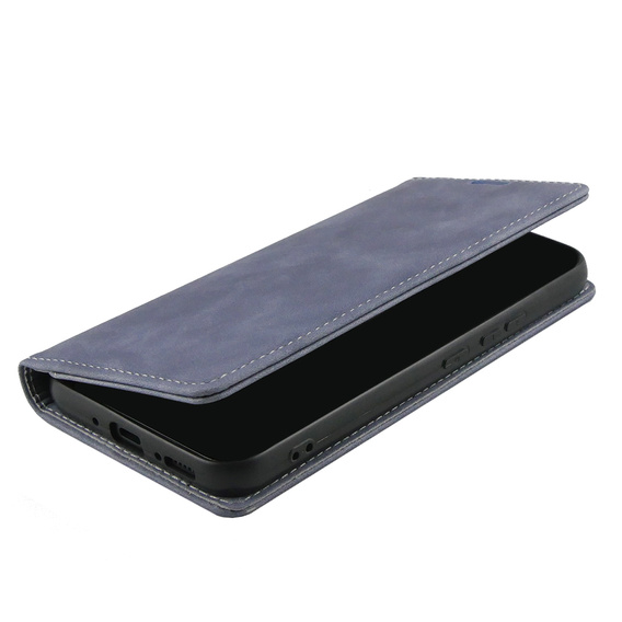 Telefontok a Samsung Galaxy A54, ERBORD Vintage, pénztárca patenttal, szürke
