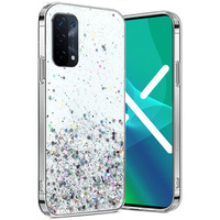 Telefontok a Oppo A54 5G/A74 5G/A93 5G, Glittery, átlátszó