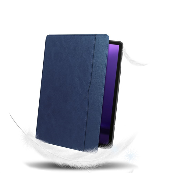 Tok Samsung Galaxy Tab S10 Lite / S10 FE / S9 FE, Business Card and Pen Slotl, kék