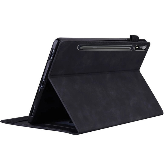 Tok Lenovo Tab P12 Pro 12.6, Classic, tolltartóval, fekete