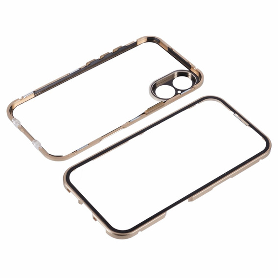 Tok iPhone 16, Magnetic Dual Glass, arany