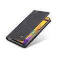 CASEME tok Samsung Galaxy M21, Leather Wallet Case, fekete