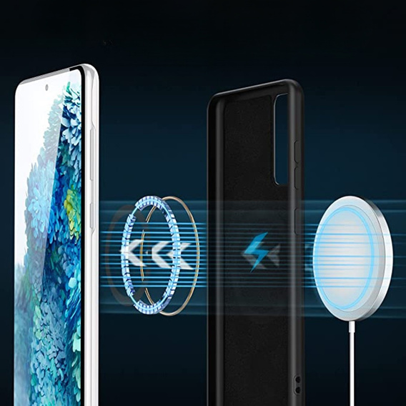 Telefontok a Samsung Galaxy S20 FE, Silicone MagSafe, fekete