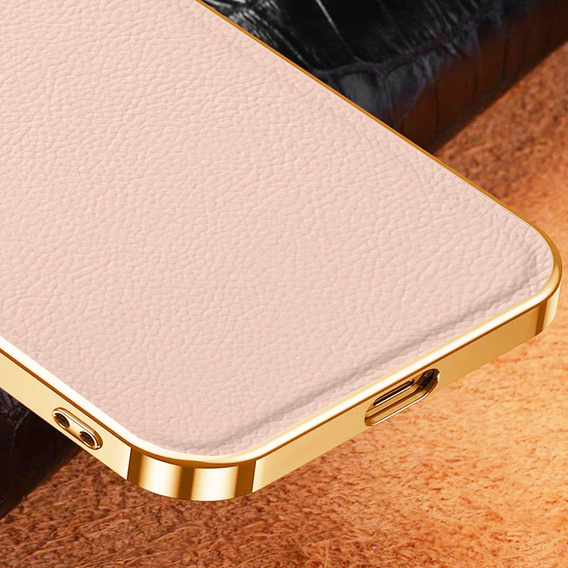 Telefontok a Samsung Galaxy S23 Ultra, Cowhide Leather, rózsaszín