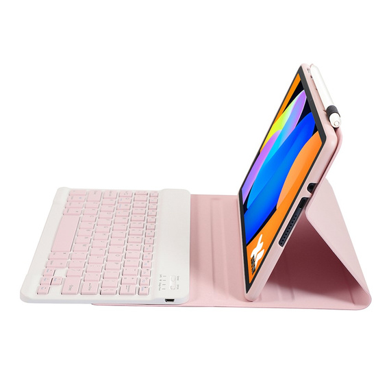 Bluetooth billentyűzet tok Lenovo Idea Tab 11" 2025 TB336FU TB336ZU TB336ZU, rózsaszínű