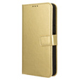 Pattintható tok a Xiaomi Redmi A3, Crazy Horse Wallet, arany