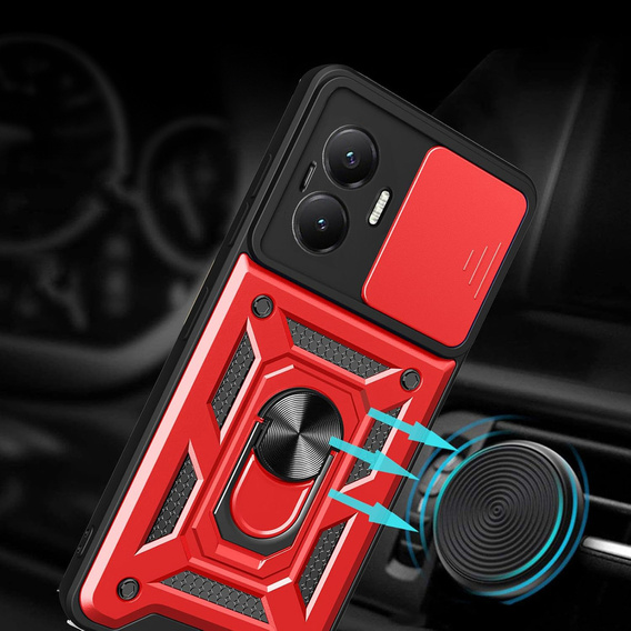 Telefontok a Xiaomi Poco F7, CamShield Slide, piros