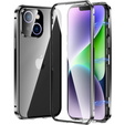 Tok iPhone 15, Magnetic Dual Glass, fekete