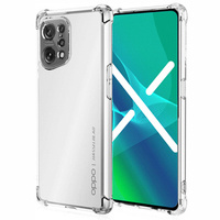 Telefontok a Oppo Find X5 Pro, Dropproof, átlátszó