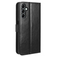Pattintható tok a Samsung Galaxy M34, Crazy Horse Wallet, fekete