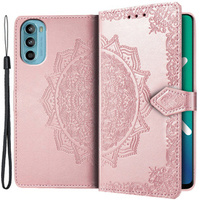 Pattintható tok a Motorola Moto G52 / G82 5G, Mandala, rózsaszín