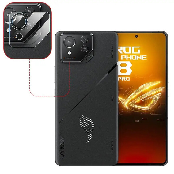 Edzett kameraüveg ASUS ROG Phone 8 Pro, átlátszó
