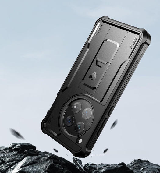 Páncélozott tok a OnePlus 12, Dexnor Full Body (Two Frames), fekete