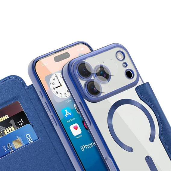 Wallet MagSafe RFID flip tok kameravédelemmel iPhone 17 Pro Max készülékhez