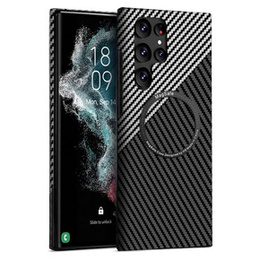 Telefontok a Samsung Galaxy S22 Ultra, Magsafe Slim Carbon, fekete / szürke