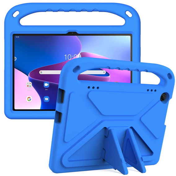 Gyermek tok Lenovo Tab M10 10.1 Gen 3, gyermek tok fogantyúval, kék