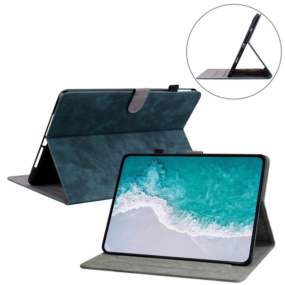 Telefontok a Samsung Galaxy Tab S9, Wallet Pen Slot, zöld
