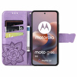 Pattintható tok a Motorola Moto G86 5G, Butterfly, lila