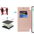 Pattintható tok a Samsung Galaxy S22 Ultra 5G, RFID Wallet MagSafe CamShield, rózsaszín