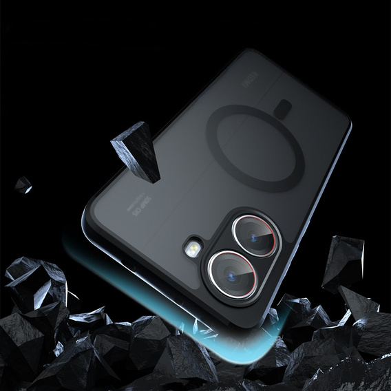 Tok Xiaomi Poco X7 Pro 5G-hoz, MagSafe, ERBORD Matt Case, fekete