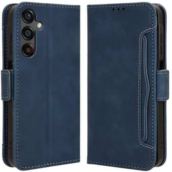 Pattintható tok a Samsung Galaxy A25 5G, Card Slot, kék