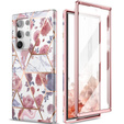 Telefontok a Samsung Galaxy S22 Ultra, Suritch Full Body Marble, rózsaszín