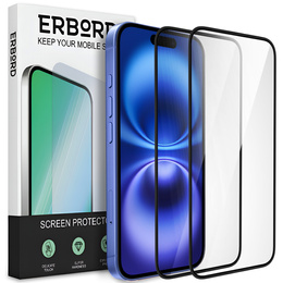 2x kerámia ERBORD hibrid üveg a iPhone 16