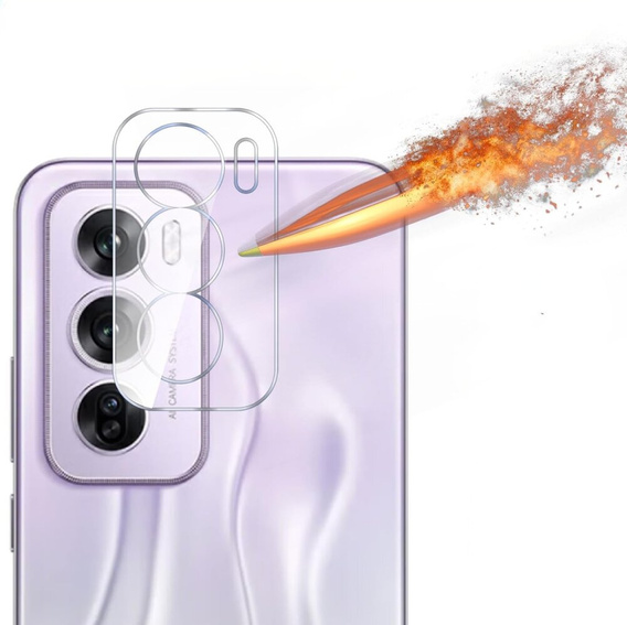 Edzett kameraüveg Oppo Reno 12 Pro, átlátszó