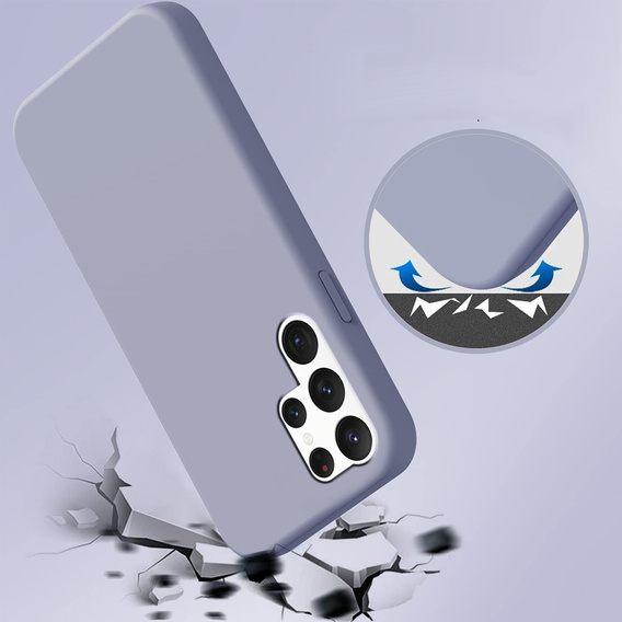 Telefontok a Samsung Galaxy S22 Ultra 5G, Silicone Lite, levendula