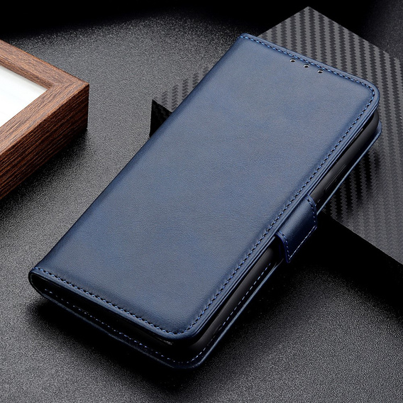 Pattintható tok a Motorola Moto E13, Wallet, kék