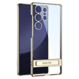 Tok Samsung Galaxy S25 Ultra, GKK Kickstand Hard Case, arany színű