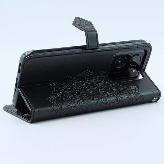Pattintható tok a Xiaomi 13T / 13T Pro, Mandala, fekete
