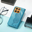 Pattintható tok a Motorola Moto G15 / Motorola Moto G15 Power, Butterfly, kék