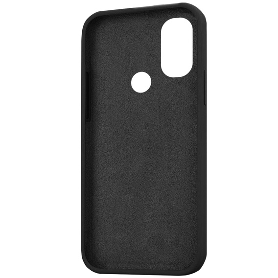 Telefontok a Motorola Moto E40/E30/E20, Silicone Lite, fekete