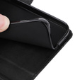Pattintható tok a Realme C67, Leather Wallet, fekete