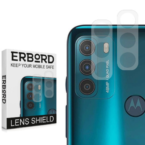 2x ERBORD edzett üveg a kamera számára, hogy Motorola Moto G50