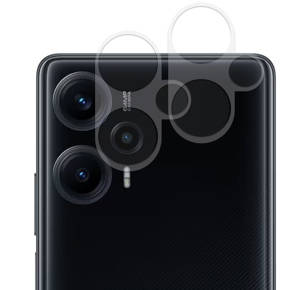 2x ERBORD edzett üveg a kamera számára, hogy Xiaomi Poco F5, átlátszó