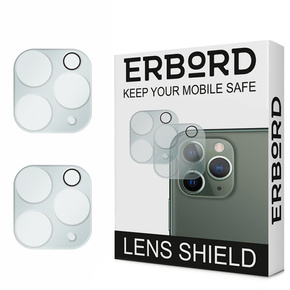 2x ERBORD edzett üveg a kamera számára, hogy iPhone 12 Pro