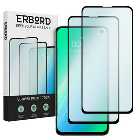 2x edzett üveg a Samsung Galaxy S10E, ERBORD 3D teljes képernyő